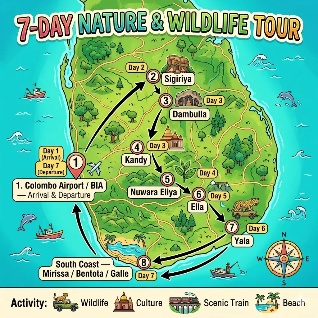 Sri Lanka Nature & Wildlife Tour Overview