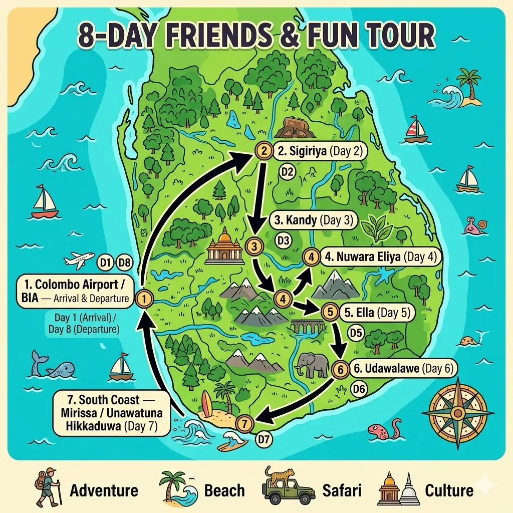 Friends Fun Tour Sri Lanka